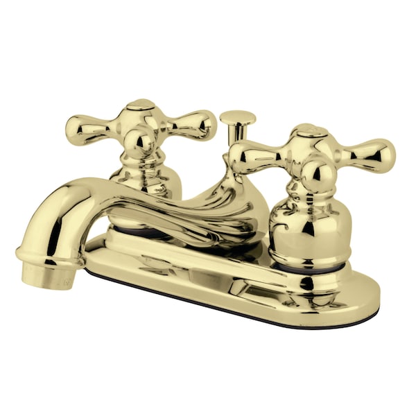 Kingston Brass Restoration, 4" Centerset Bathroom Faucet, Polished Brass KB602AX - main